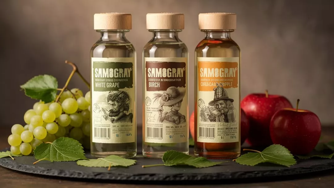 Водка и настойки Samogray: дистилляты, которые пахнут виноградом, берёзой и яблоком