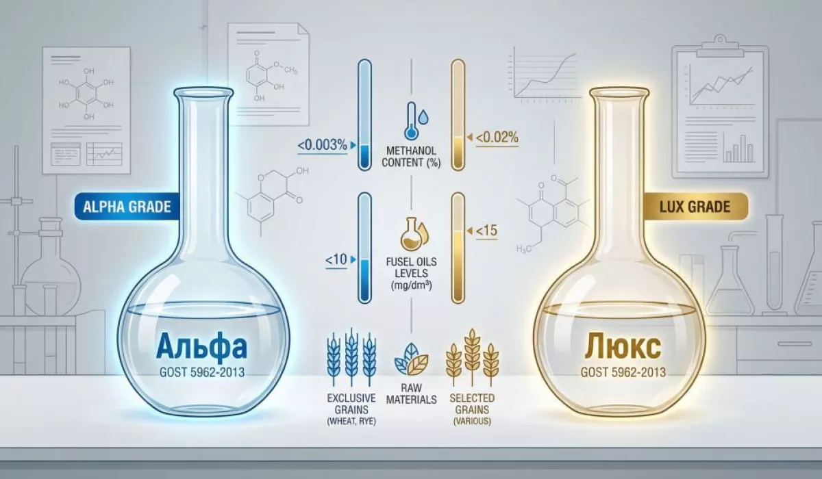 «Альфа» vs «Люкс»: что реально стоит за классом спирта