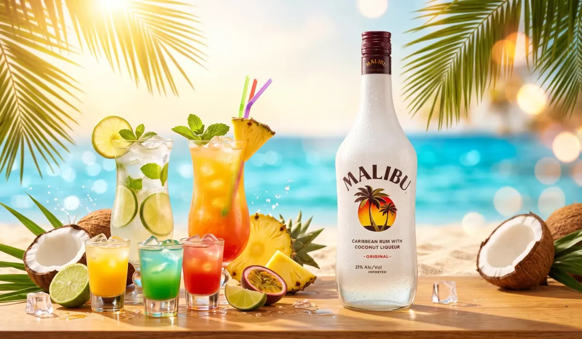 Летние шоты и слабоалкогольные коктейли с Malibu: 7 рецептов без блендера за 2 минуты