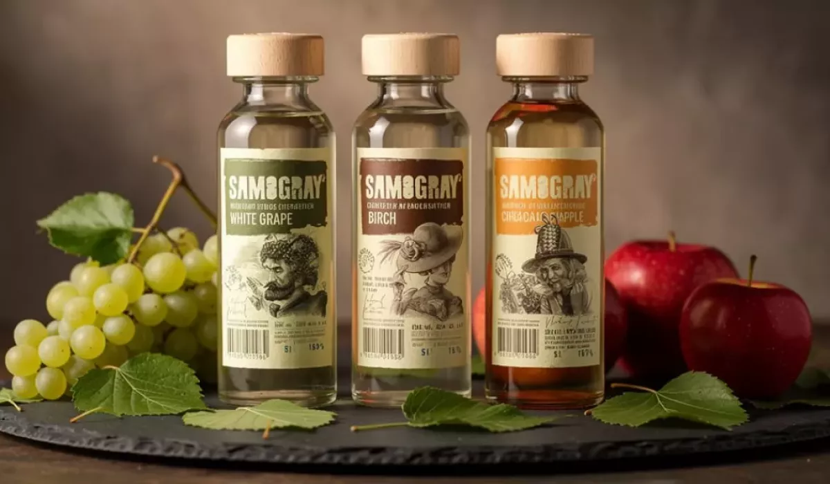 Водка и настойки Samogray: дистилляты, которые пахнут виноградом, берёзой и яблоком