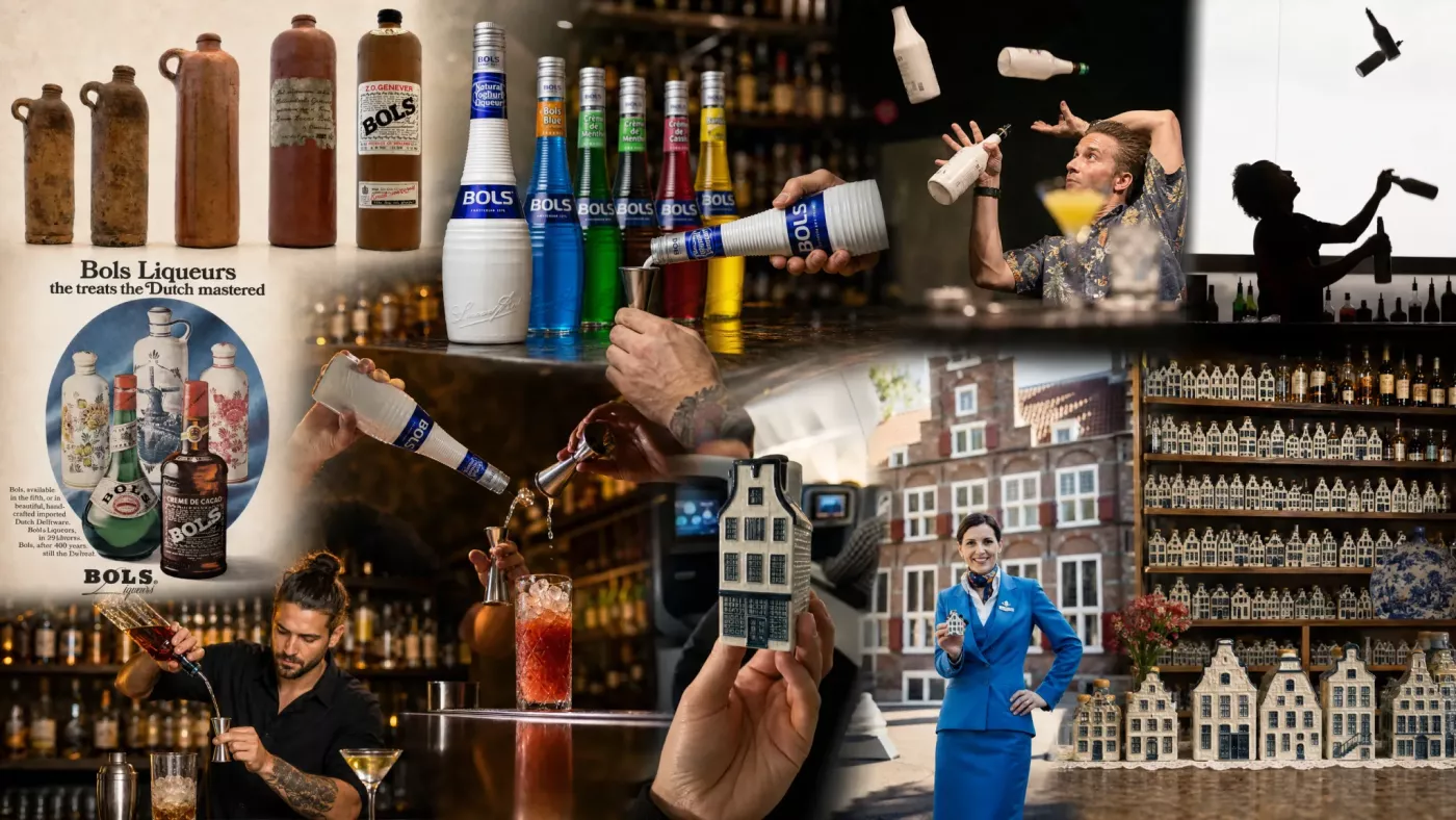 Фирменная бутылка Bols — инструмент бармена, продуманный под флейринг и точную порционную наливку.