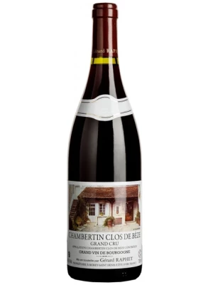 Вино Gerard Raphet, Chambertin Grand Cru Clos de Beze AOC 2014, 0.75 л