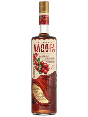 Настойка Ладога, Брусничная, настойка сладкая 0.5 л