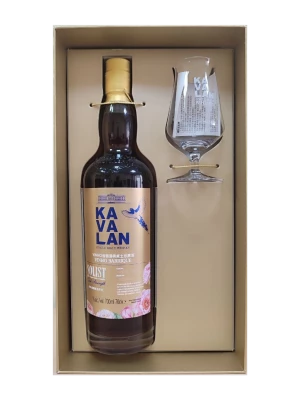 Виски Kavalan, Solist Vinho Barrique (56,3%), gift box with glass 0.75 л