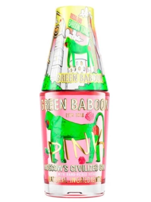 Джин Green Baboon Pink, with glass 0.7 л