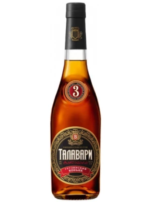 Коньяк Талавари 3 звезды 0.5 л