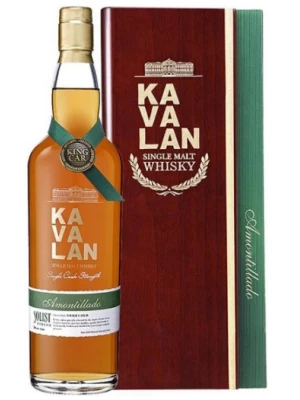 Виски Kavalan, Solist Amontillado Sherry Cask (56.3%), wooden box 0.7 л