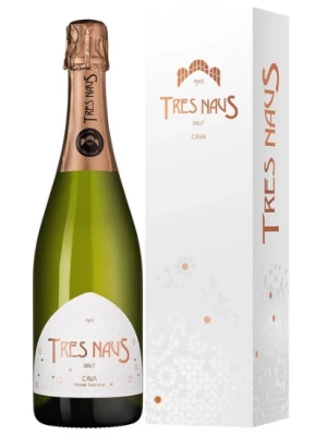 Domenio Wines, Tres Naus Brut, Cava DO, gift box 0.75 л 2019