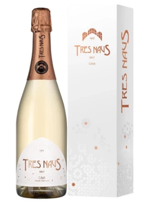 Domenio Wines, Tres Naus Brut Rosat, Cava DO, gift box 0.75 л 2022