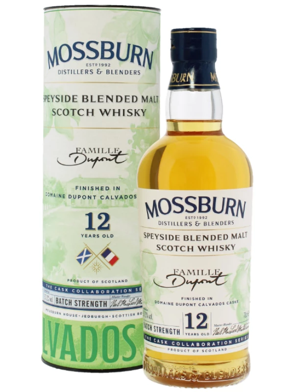 Mossburn, Speyside Calvados Dupont Cask Finish 12 Years Old, in tube