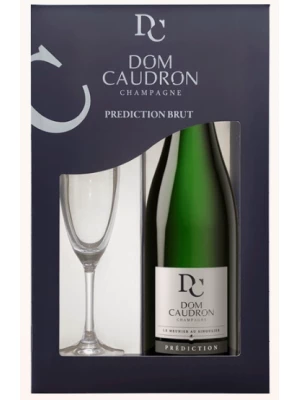 Dom Caudron, Prediction Brut, Champagne AOC, gift box with glass 0.75 л