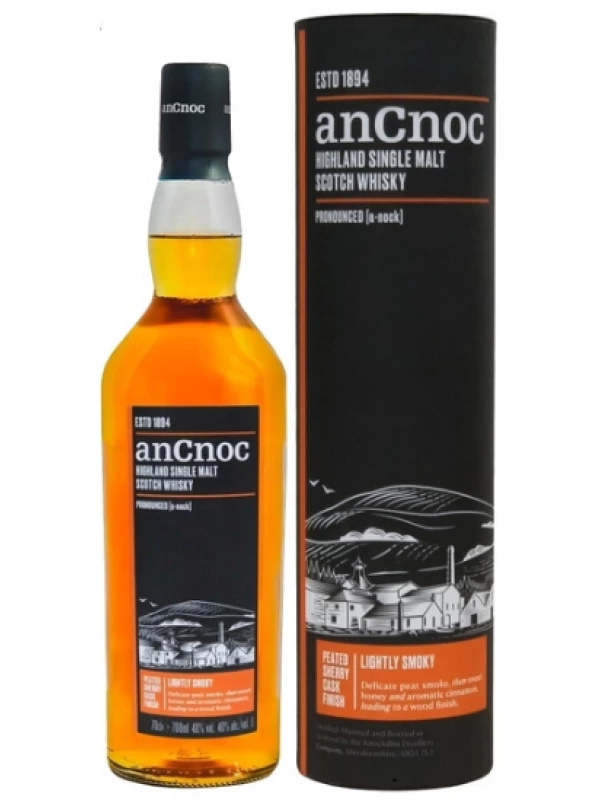 An Cnoc Peated Sherry Cask Finish 9 Years Old, in tube