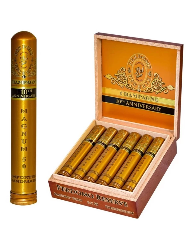 Perdomo Reserve 10 th Anniversary Champagne Magnum, Tubos