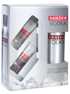 Водка Danzka, gift box with 2 glasses 0.7 л