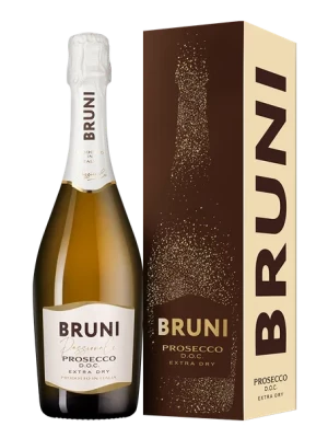 Просекко Bruni Prosecco DOC Extra Dry, gift box 0.75 л