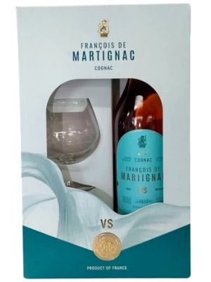 Коньяк Francois de Martignac VS, gift box with glass 0.7 л