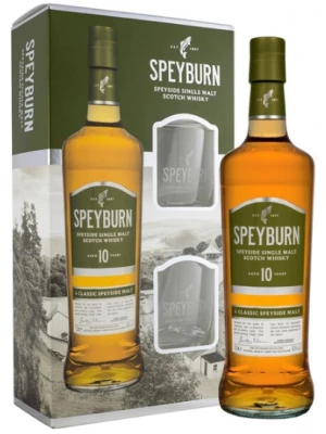 Виски Speyburn 10 Years Old, gift box with 2 glasses 0.7 л