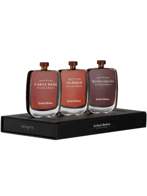Бренди Cardenal Mendoza Solera Gran Reserva Carta Real & Clasico & Non Plus Ultra, gift set of 3 bottles in box 0.3 л