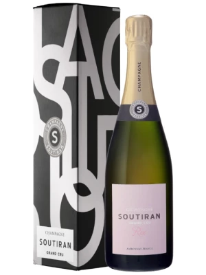 Soutiran, Grand Cru Brut Rose, Champagne AOC, gift box 0.75 л