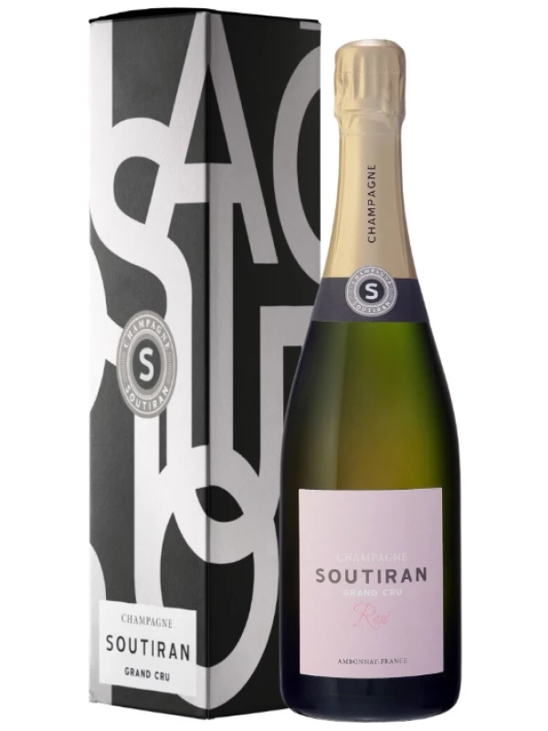 Soutiran, Grand Cru Brut Rose, Champagne AOC, gift box