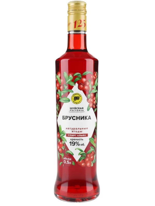 Шуйская Брусничная, настойка сладкая
