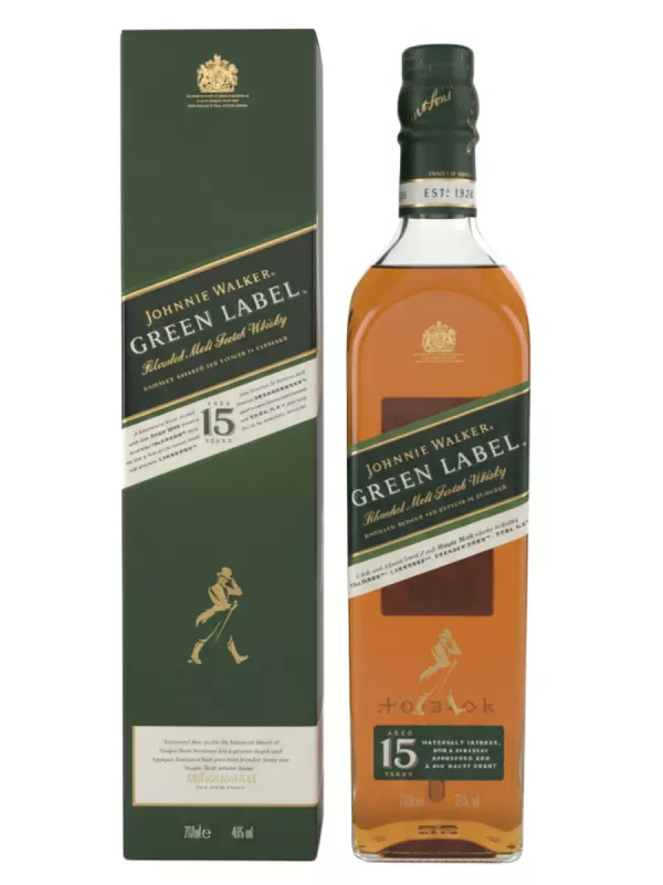 Johnnie Walker Green Label 15 years old, with box