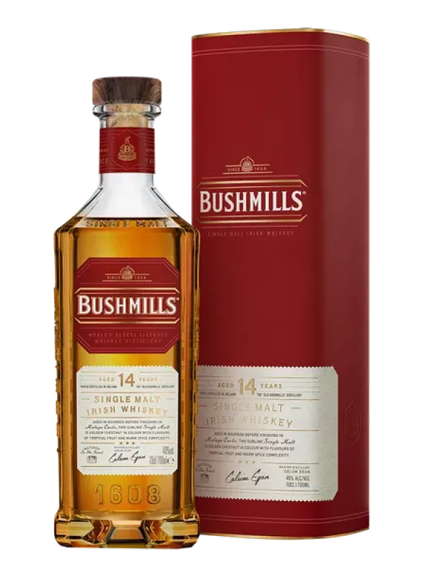 Bushmills 14 Years Old Malaga Cask, in tube