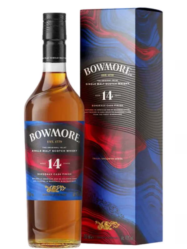 Bowmore 14 Years Old Bordeaux Cask Finish, gift box