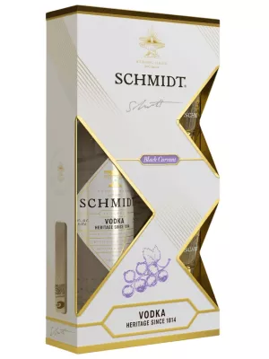 Водка Schmidt Black Currant, gift box with 2 glasses 0.7 л