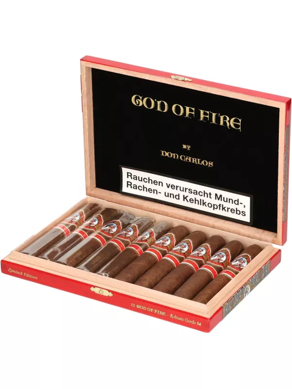 Arturo Fuente God of Fire by Don Carlos Robusto Gordo 54