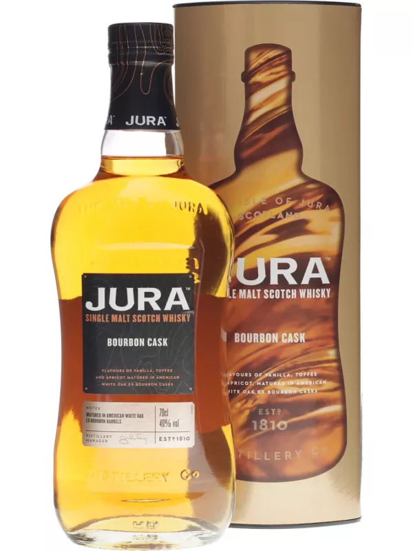 Isle of Jura Bourbon Cask Single Malt, gift tube