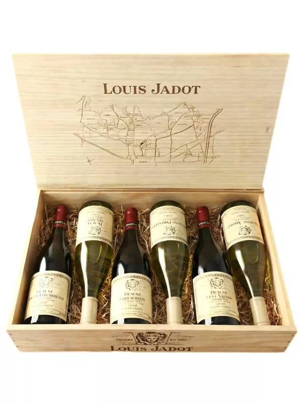 Louis Jadot, gift set Beaune Red & White of 6 bottles