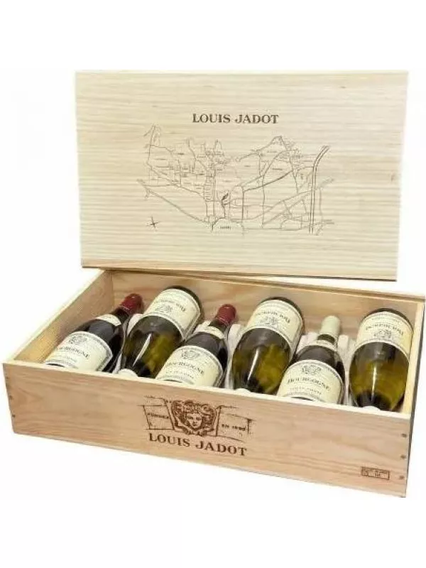 Louis Jadot, gift set Beaune Red & White of 6 bottles