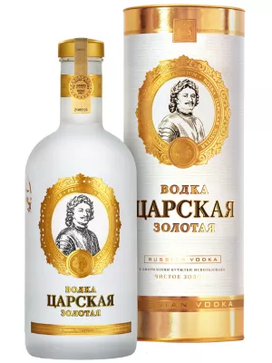Водка Царская Золотая, в тубе 0.7 л
