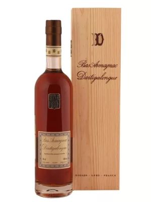Арманьяк Dartigalongue, Bas Armagnac AOC, wooden box 1996 0.5 л