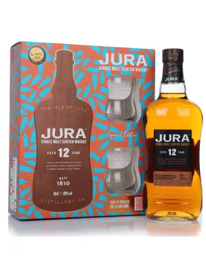Виски Isle Of Jura 12 Years Old, gift box with 2 glasses 0.7 л