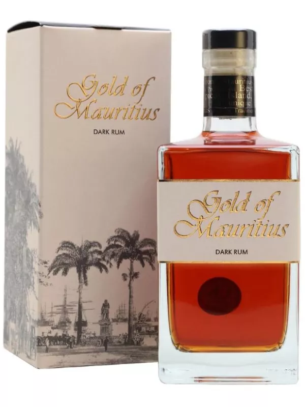 Gold of Mauritius Dark Rum 5 Jahre Solera, gift box