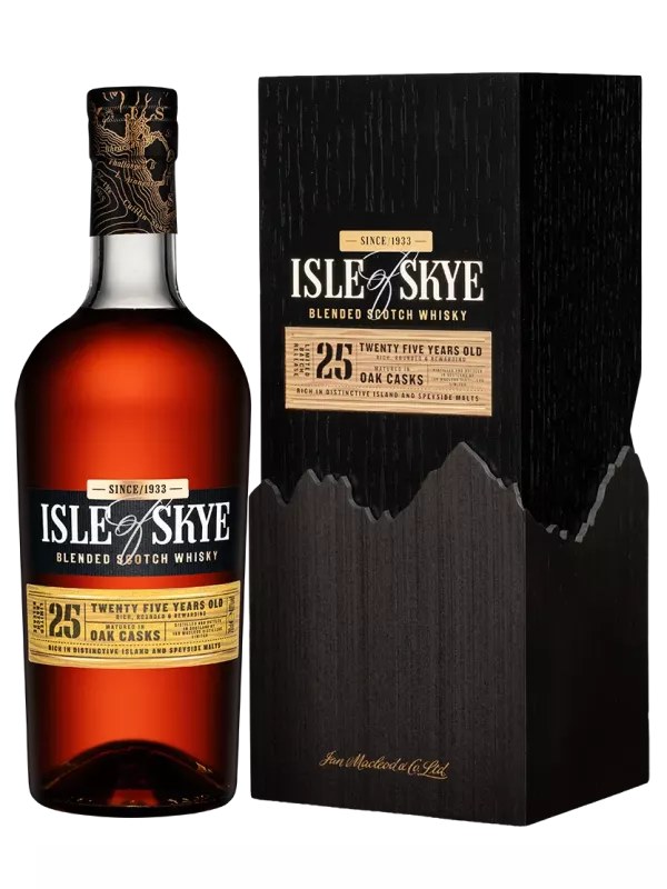 Isle Of Skye 25 Years Old, wooden box