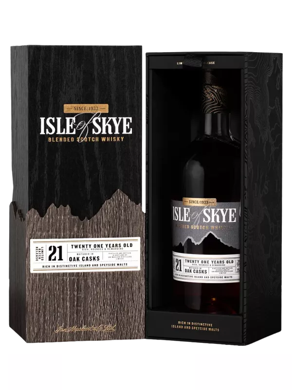 Isle Of Skye 21 Years Old, wooden box