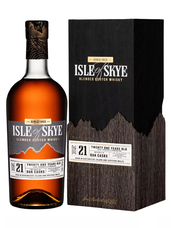 Isle Of Skye 21 Years Old, wooden box