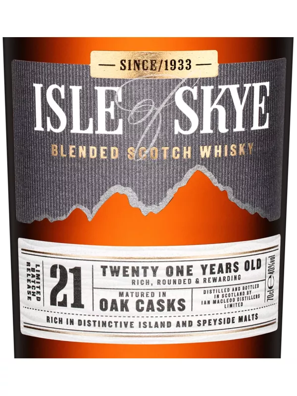 Isle Of Skye 21 Years Old, wooden box