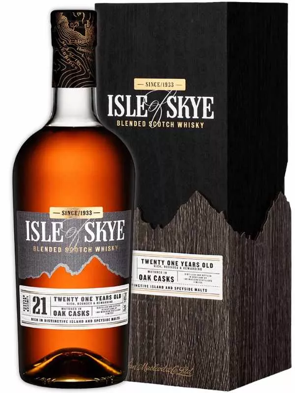 Isle Of Skye 21 Years Old, wooden box