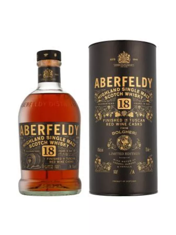 Aberfeldy 18 Years Old, Bolgheri Tuscan Cask Finish, in tube