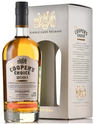 Виски The Cooper's Choice Inchgower Muscat Cask Finish, gift box 2010 0.7 л