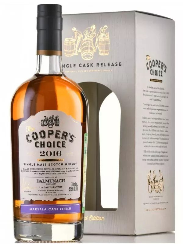 The Cooper's Choice Dalmunach Marsala Cask Finish, gift box