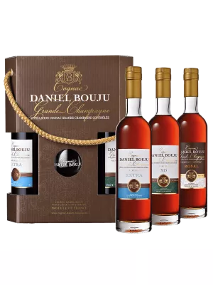 Коньяк Daniel Bouju Coffret 2, gift box with 3 glasses 0.6 л