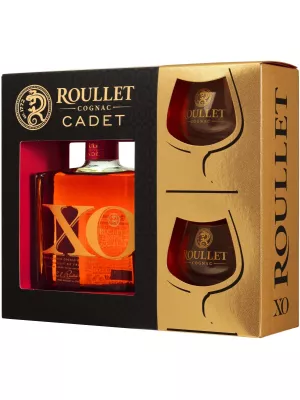 Коньяк Roullet Cadet XO, gift box with 2 glasses 0.7 л