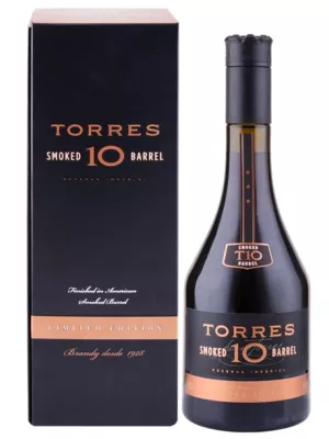 Бренди Torres 10 Smoked Barrel, gift box 0.7 л