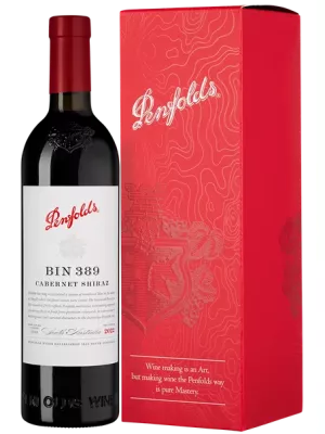 Вино Penfolds, Bin 389 Cabernet Shiraz, gift box 2022, 0.75 л