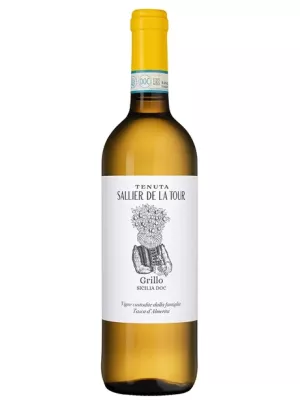 Вино Sallier de La Tour, Grillo, Sicilia DOC 2022, 0.75 л